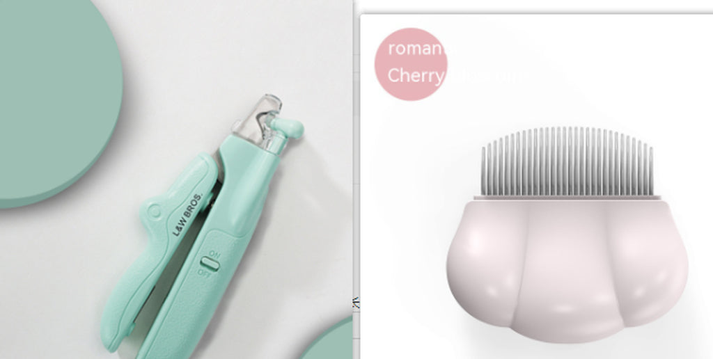 Pet Nail Clippers with LED Light Dogs Cat Nail Scissors Professional Trimmer Tool Care Grooming Supplies