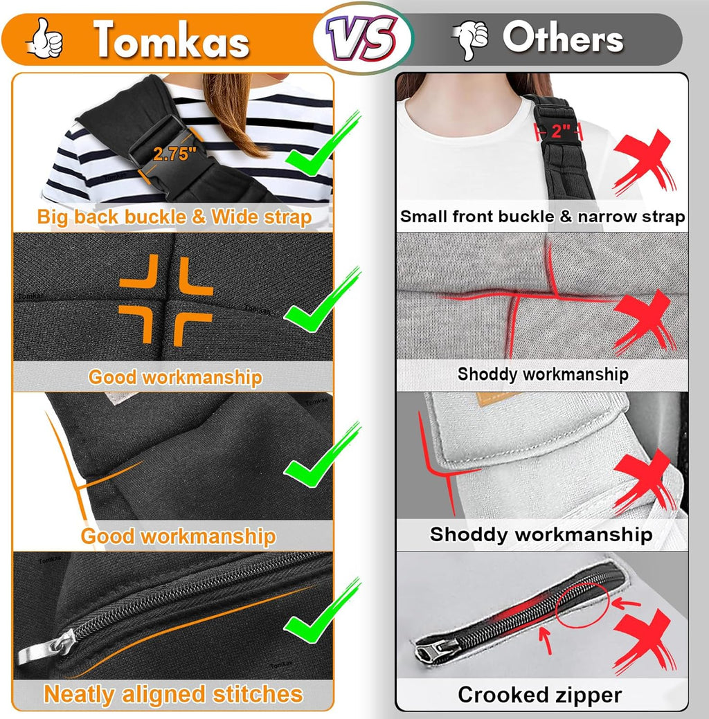 Small Dog Sling Carrier - Zipper Pocket & Adjustable Strap - for 3-10 Lbs Pets(Black)