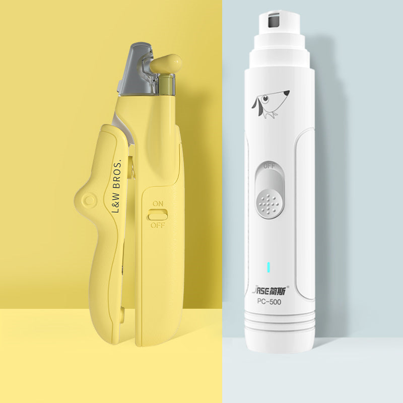 Pet Nail Clippers with LED Light Dogs Cat Nail Scissors Professional Trimmer Tool Care Grooming Supplies