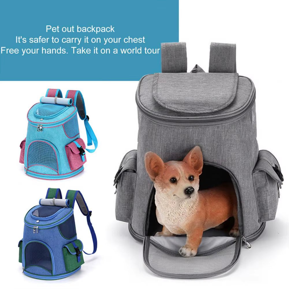 Pet Carrier Stylish Pet Carrier Backpack Outdoor Bag Anti-Scratch Pet Bag