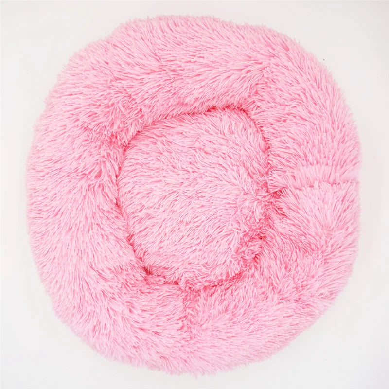 Pet Dog Bed for Dog Large Big Small for Cat House round Plush Mat Sofa Dropshipping Products Pet Calming Bed Dog Donut Bed