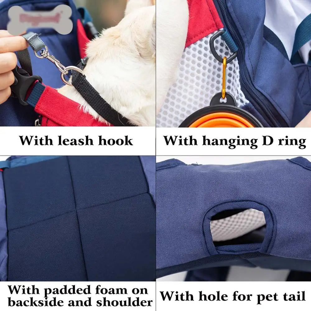 Pet Backpack Carrier for Cat Dogs Front Travel Dog Bag Carrying for Animals Small Medium Dogs Bulldog Puppy Mochila Para Perro