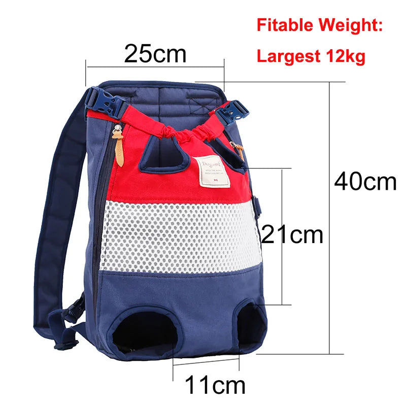 Pet Backpack Carrier for Cat Dogs Front Travel Dog Bag Carrying for Animals Small Medium Dogs Bulldog Puppy Mochila Para Perro