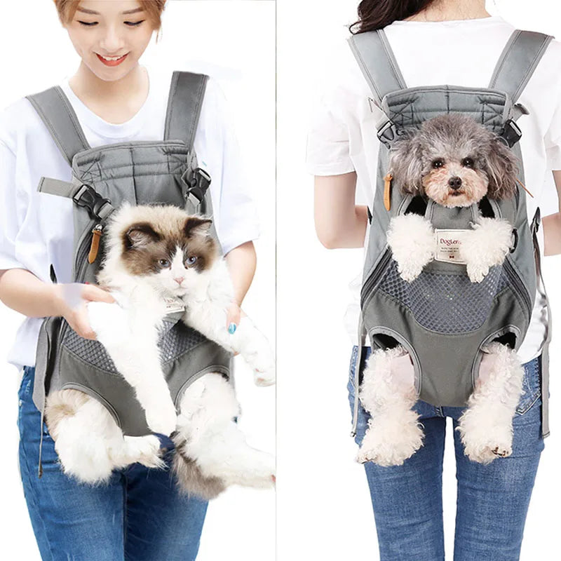 Pet Backpack Carrier for Cat Dogs Front Travel Dog Bag Carrying for Animals Small Medium Dogs Bulldog Puppy Mochila Para Perro