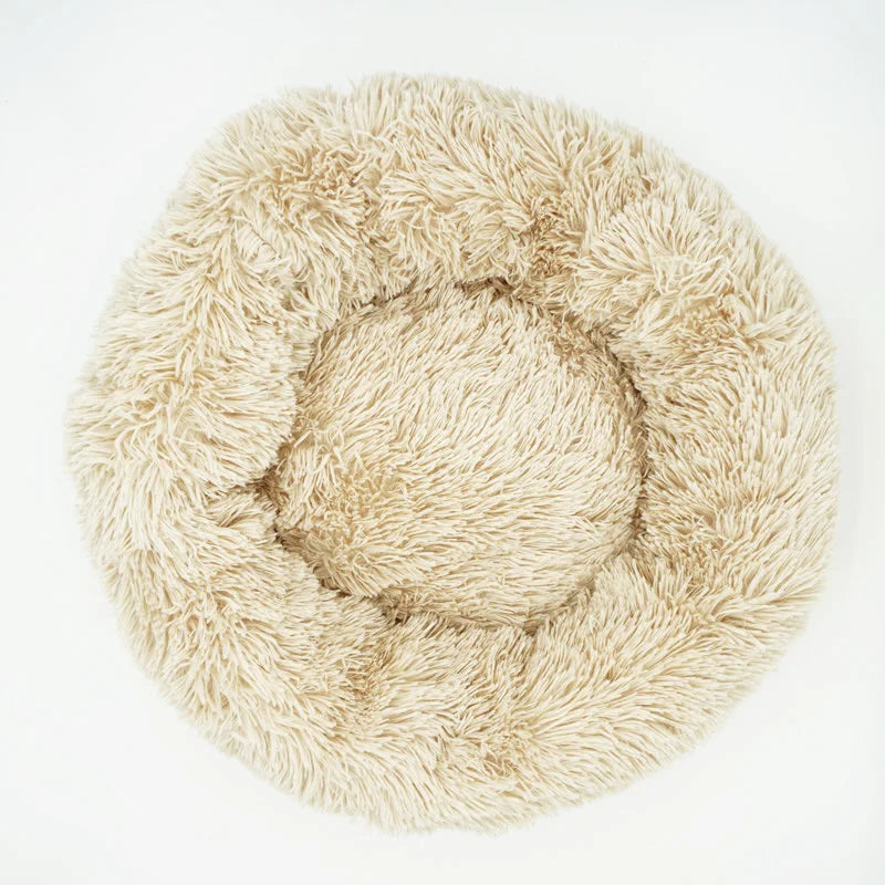 Pet Dog Bed for Dog Large Big Small for Cat House round Plush Mat Sofa Dropshipping Products Pet Calming Bed Dog Donut Bed