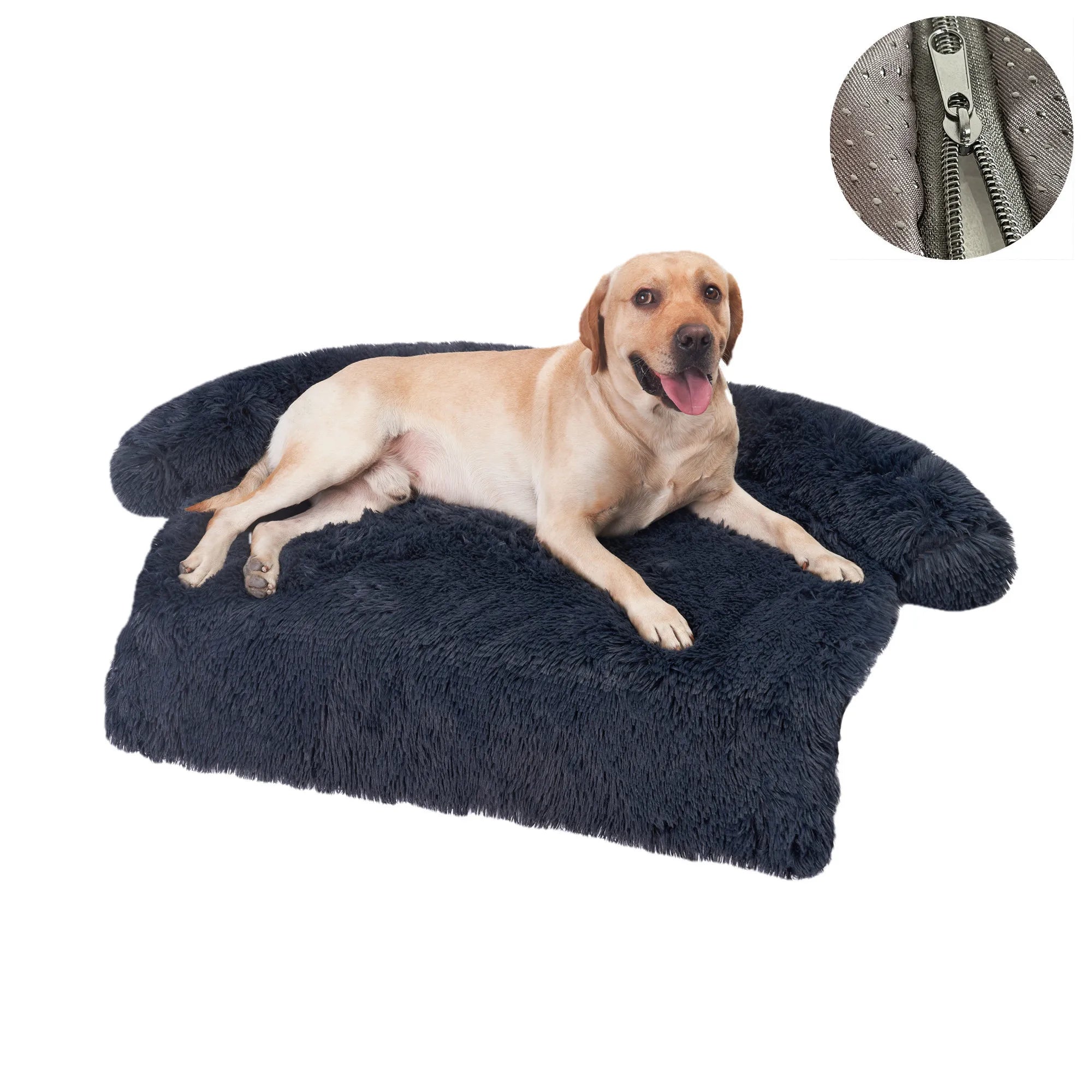 Washable Pet Sofa Blanket, Calming Bed for Large Dogs, Warm Cat Bed Mat, Couches Car Floor, Furniture Protector, Winter