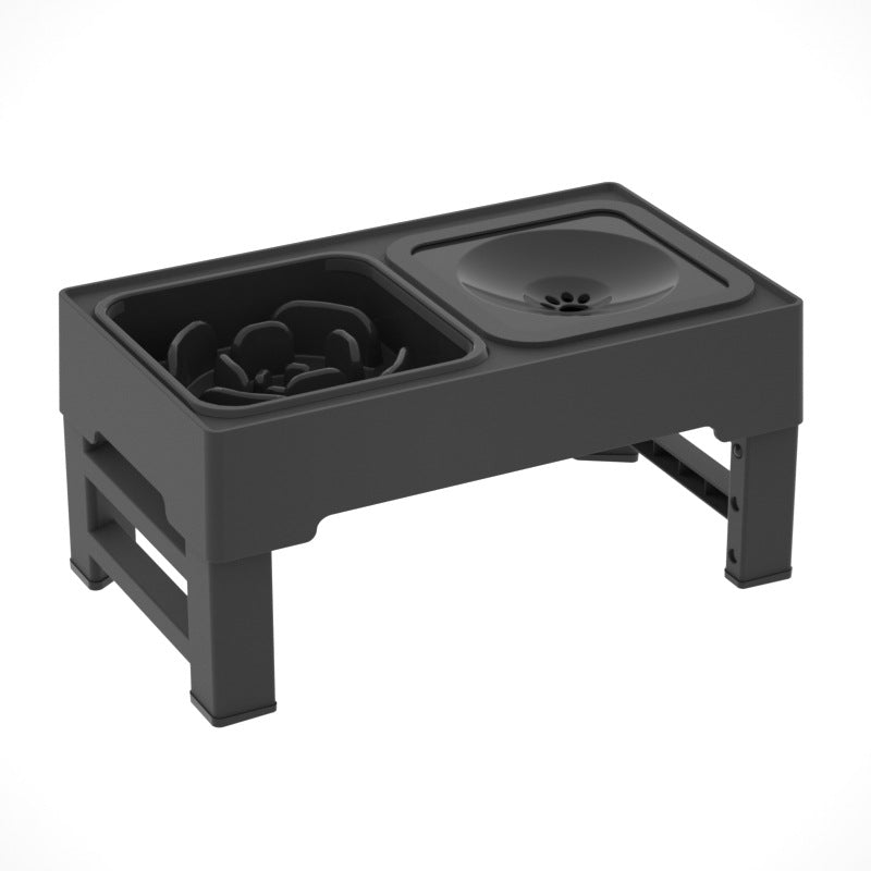 Dog Double Bowls Stainless Stand Adjustable Height Pets Feeding Dish Bowl Big Dog Elevated Food Water Feeders for Dogs Pet Products