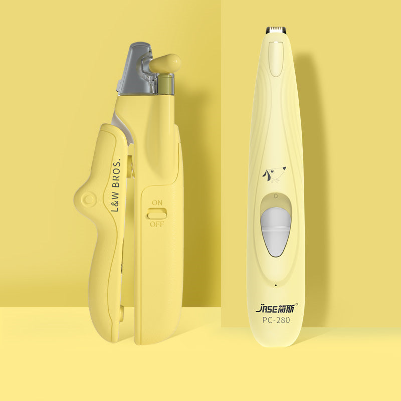 Pet Nail Clippers with LED Light Dogs Cat Nail Scissors Professional Trimmer Tool Care Grooming Supplies