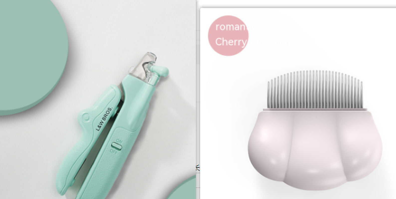 Pet Nail Clippers with LED Light Dogs Cat Nail Scissors Professional Trimmer Tool Care Grooming Supplies