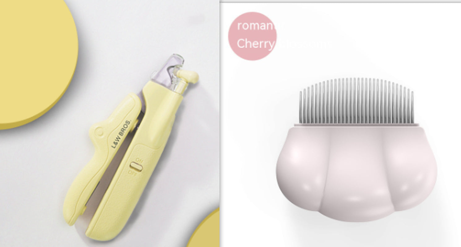 Pet Nail Clippers with LED Light Dogs Cat Nail Scissors Professional Trimmer Tool Care Grooming Supplies